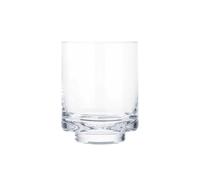 WGVI Clear Glass Pedestal Hurricane Candle Holder, 5.5" W, 6.6" H, Footed Decorative Vase for Pillar Candles, Elevated Cylinder Candleholder on a Riser Round Base, Home Décor, 1 Piece