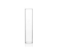 WGVI Hurricane Candle Holder Sleeve, Wide 3", Height 14", Clear Glass Cylinder Candleholder, Chimney Tube, Open Ended Candle Shade, 1 Piece