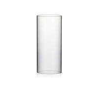 WGVI Hurricane Candle Holder Sleeve, Wide 6", Height 14", Clear Glass Cylinder Candleholder, Chimney Tube, Open Ended Candle Shade, 1 Piece
