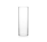 WGVI Hurricane Candleholders, Wide 4", Height 12", Clear Glass Cylinder Open Both Ends, Chimney Tube, Open Ended Hurricane, Candle Shade, 1 Piece