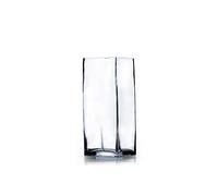 WGVI WGV Clear Square Bud Block Glass Vase, 3 by 6-Inch