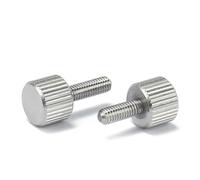 WGX123 M2 M2.5 M3 M4 M5 M6 M8 304 Stainless Steel Thumb Screws,knurled Head Thumb Bolt,Machinery,Tool Round Adjustment Hand Screw(12mm,M8 (1Pcs))