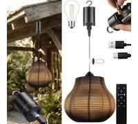 wgzixezn Battery Operated Pendant Light with Remote