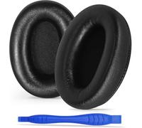 WH-1000XM3 Replacement Ear Pads for Sony XM3 Noise Cancelling Headphones, Genuine Lambskin Leather Earpads Cushions with Softer Acoustic Memory Foam, Extra-Thickness (Black)