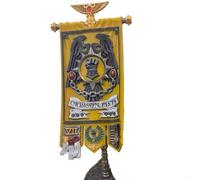 WH 40K Imperial Fists Army Banner 1 Pack-Compatible with 1/18 Scale 3D Printing Resin Weapon Action Figures Applicable to JOYTOY Products