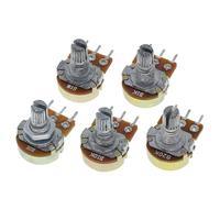 WH148 Linear Potentiometer 15mm Shaft 3pin B1K B2K B5K B10K B20K B50K B100K B250K B500K B1M 1/5Pcs(1Pcs,10K Ohm)