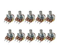 WH148 Potentiometer 15mm 3Pin Linear Taper Rotary 1M Ohm Variable Resistor 5/10Pcs(5pcs,500K Ohm)