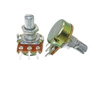 WH148 Potentiometer 3PIN 15mm Shaft With Nuts And Washers B50K B100K B250K B500K B1M 10Pcs(5K Ohm)