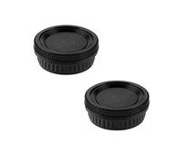 WH1916 Camera Body Cover & Rear Lens Cap Compatible for Pentax K-1 K-3 K30 K-5 K50 II K-7 K70 K-S1 K-S2 K100D K110D K200D DSLR Camera w/K Mount Lens [2+2 Pack]