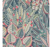 Livingwalls Wallpaper 396532 with Palm Leaves in Blue Red Yellow Green High-Quality Floral Wallpaper with Design for Living Room 10.05 m x 0.53 m Made in Germany