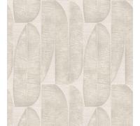 WH30168 - Welcome Home Geometric Leaf Beige Galerie Wallpaper