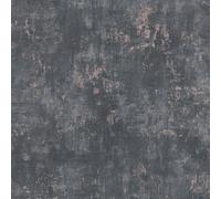 WH30181 - Welcome Home Distressed Metallic Texture Black Galerie Wallpaper