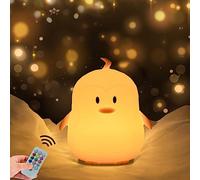 WHA&DARREN Penguin Night Lights for Kids Silicone Light Bedside Table Lamps Bedroom Lighting Nursery Children's Bed Lights, Decorative Gift