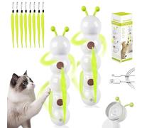 Whack a Worm Post Cat Toy, Interactive Caterpillar Smart Motion Cat Toy with Worm Design & Motion Sensor, Automatic Indoor Electronic Cat Toys, with Suction Cup Base & USB Rechargeable (#B) (#A*2PC)