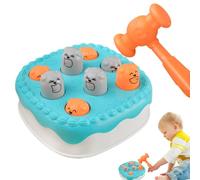 Whack Game Mole - engaging wooden mallet set, bright playful design | sensory motor skill activity with cheerful effects, imaginative interactive playset for preschool children learning