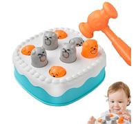 Whack Game Mole - Game Electronic | Cake Shape Whacck Molee Hammer Toys, Early Learning Pounding Toy Preschool Girls Aged 1-3 Years Old, Cake Shape Hammer