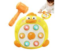 Whack Mole Game - Duck Interactive Hammering Toy, Soft Foam Hammer, Colorful Knock Down Play Set, Durable Construction | Early Developmental Toy For Fine Motor Skills, Hand Eye, Kids Ages 3 And Up