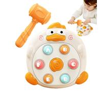 Whack Mole Game - Fun Hammering Activity Toy, Animated Duck Figures, Lightweight Safe Foam Hammer, Engaging Knock Down Gameplay | For Children Hand Coordination And Early Learning Ages 3 Plus