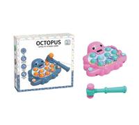 Whack Mole Game, Pound A Mole Game, Octopus-Shaped Hand-Eye Coordination Toy for Kids, Fun Skill-Developing Play for Boys, Girls, Preschoolers, Travel, School, and Home Playtime
