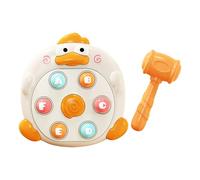 Whack Mole Game Toys - Colorful Duck Knock Game, Lightweight Handheld Mallet Set, Smooth Edge Housing, Responsive Targets | Fun Reaction Practice Toy For Children Preschool Learning Playtime