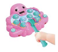 Whack Mole Games, Pound a Mole Toy, 8.27x6.3x4.72 Inches, Portable Octopus Shape Hand Eye Coordination Game, Interactive Skill Builder for Preschoolers, Travel, Home and School
