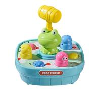 Whacking Toys - Multicolor, Interactive Educational Cartoon Design Whacking Game With Hammer, 4 Holes, Lights Sounds, Durable | Children Age 18 Months Up, Early Learning, Birthday, Hand