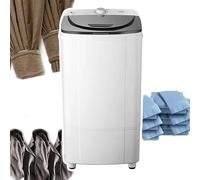 WhAeoy 10kg Spin Dryer, Energy&Power Saving Spinner,blue Light Sterilization + Stainless Steel Inner Cylinder + Quality Motor,for Those with Limited Space Such As Caravans,A