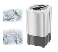 WhAeoy Spin Dryer Machine, Energy&Power Saving Spinner, Blue Light +9.5kg+Stainless Steel Inner Cylinder,Gravity Drain Dryer, for Apartments, Dorms, RV, Boat,A