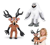 Whaikin 2PCS 99 Nights In The Forest Deer Plush Soft Stuffed Animal Toy Cute Deer Monster Game Character Collectible Cozy Pillow for Kids Boys Girls Home Decor Plush Toy