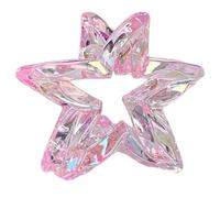Whakano 1 Stück Stern Haarspangen,Mittelgroße Pentagramm Claw Clip,Haarstyling Zubehör,Rutschfeste Haarklammern,Haarschmuck für Girls Mädchen Damen und Frauen,Haar Clips für Dünnes Dickes Haar,Pink