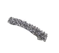 Whakano 2 pieces Kristallen Haarspangen,Französische Haarclips für Damen und Mädchen Haarnadel,Automatische Haarspangen,Elegante Mädchen Haarschmuck,Haarstyling-Zubehör Haar Clips,Grau