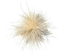 Whakano Elegant Feather Brooch, Women's Hair Clip, Ostrich Feather Lapel Brooch, Vintage Corset Suit Pullover Shirt Hats Clips for Women, Clothing Accessories, for Wedding, Banquet Party, Light Yellow