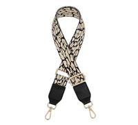 Whakano Leopard Print Shoulder Strap Bag Strap Adjustable Width 3.8 cm Unisex, Adjustable Length 80-130 cm Shoulder Strap, Bag Straps for Changing, DIY Accessories for Bag, Golden Buckle, Khaki