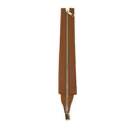 Whakano Pack of 1 zip for sewing, zips made of PU leather, zip replacement zip, 30 cm zip for bags, handbags, craft projects, accessories for crochet bags, brown