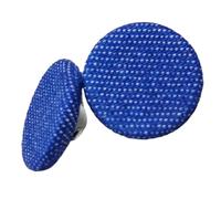 Whakano Pack of 10 Round Buttons for Sewing, DIY Craft Buttons, Decorative Buttons with Fabric Cover, Flat Eyelet Buttons, Replacement Buttons for DIY Sewing Jumper, Coats, Cardigan, Suit, Shirt, Navy