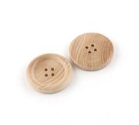 Whakano Pack of 20 Wooden Buttons, Handmade Buttons, Natural Buttons, Wood, for Sewing and Crafts Decorations, Buttons for DIY Knitting, Sewing, Sweater, Coats, Clothing, Painting, Gift Decoration, 23