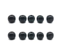 Whakano Pack of 4000 Round Coloured Wooden Beads for Crafts, Natural DIY Wooden Beads with Hole, for Crafts, Macrame, Handmade for Christmas, Birthdays, Rewards, 3 x 4 mm, Black
