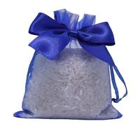 Whakano Pack of 5 Organza Bags with Drawstring, Organza Bag with Bow, Jewellery Bag, Gift Bag, for Wedding, Birthday, Sweets, Jewellery, Gift Wrapping, Party, Royal Blue, 30 x 40 cm