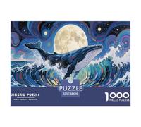 Whale 1000 Piece Jigsaw Puzzles for Adults Educational Challenge Puzzle Educational Jigsaw Puzzles for Challenging Family Activity Games Colorful Puzzles Hard Puzzle for 38x26cm/1000pcs Family Decora
