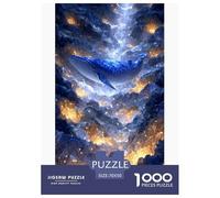 Whale 3D Paper Puzzle Game 70x50cm/1000pcs, - Educational And Creative, Stress-relief And Unique Decoration, Great Gift for Everyone