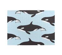 Whale Animal Pattern Adults 500 Pieces Puzzles-Jigsaw Wooden Puzzle for Adults Elderly