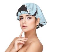 Whale Animal Pattern,Adult's Satin Sleeping Cap - Women's Elastic Sleep Bonnet, Adjustable Overnight Hair Cover