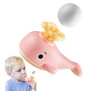 Whale Breathing Toy - Floating Ball Whistle, Lung Trainer, Motor Exercise | Fun Trumpet Design Encouraging Deep Breath Control, Skill Development Game Supporting Respiratory Strength Trai