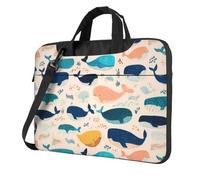 Whale Comics Printed Laptop Crossbody Bag Crossbody Briefcase Easy To Use When Traveling For Business 13 inch