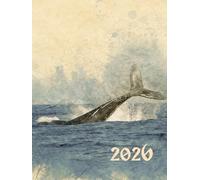 Whale Compact A6 Week To View 2026 Diary: Sea Life Weekly Planner