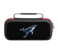 Whale Compatible with Switch Carrying Case Waterproof Protective Travel Bag with 20 Game Card Slots