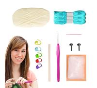 Whale Crochet Kit for Beginners, Whale Crochet Beginner Pack | Whale Animal Knitting Kit,Craft Yarn Accessories with Step by Step Video Tutorials, Material Pack