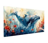 Whale Diamond Art Kits Adults, 5D Diamond Painting Abstract 2025 Design New, Square Full Drill Crystal Art Kit, DIY Cross Stitch Painting Set for Gifts and Christmas Home Room Decor 220x100cm Q-48