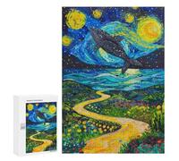 Whale Dream Pathway Painting Puzzle 1000 Teile Schwer Puzzle Spielzeug Lernspiel Impossible Herausforderungsspielzeug Für Erwachsene Kinder 300 PCS