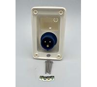 Whale - Electric Mains Inlet Socket - Easi Slide - Without Cable - White - SO3100C